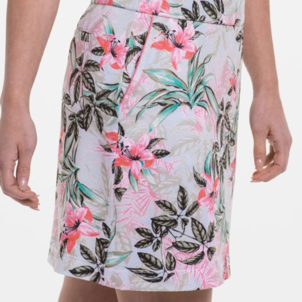 EP NY 17" Botanical Tropical Print Skort
